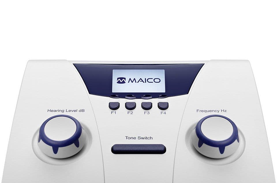 Pure tone and warble tone air conduction audiometry with MAICO MA 25